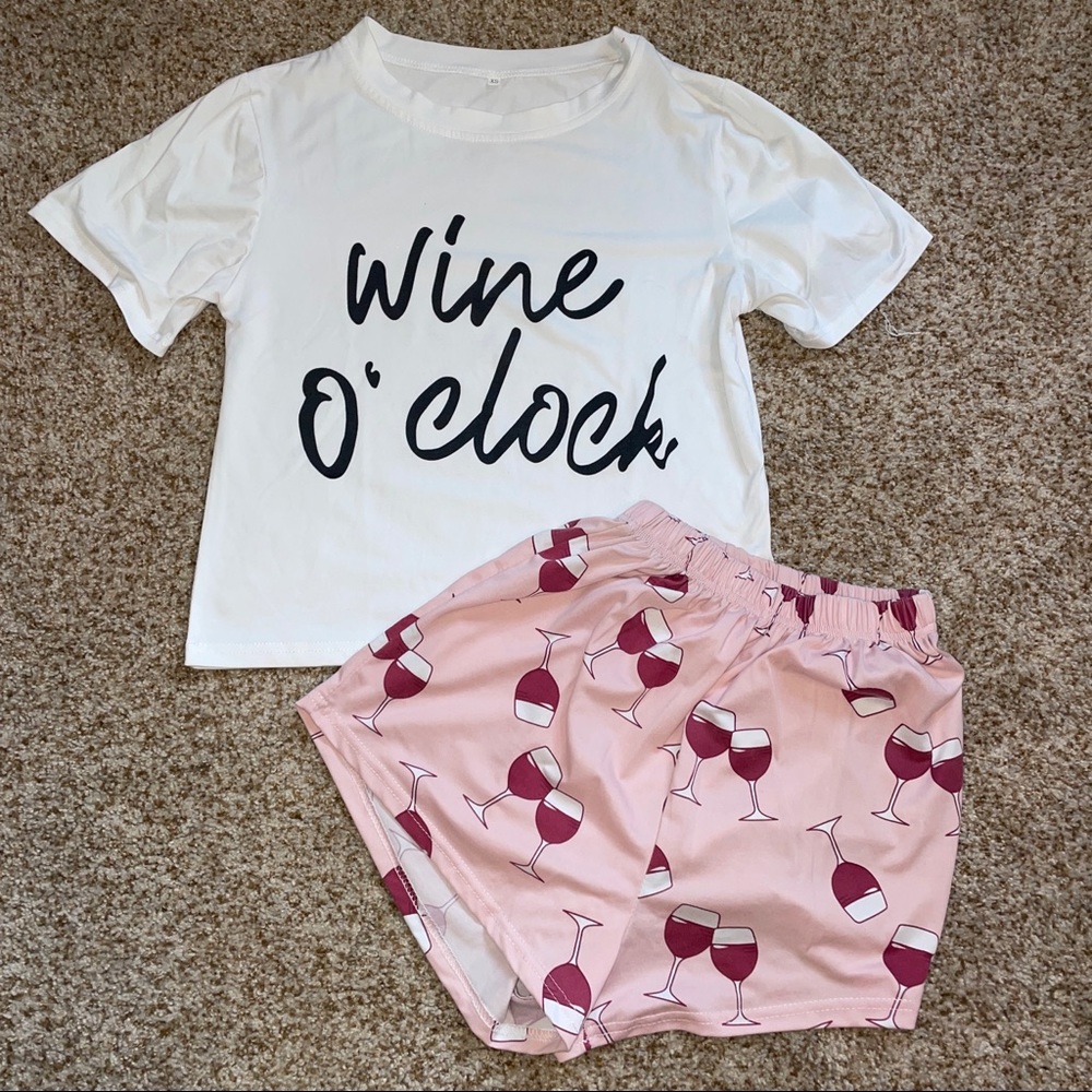 Wine o clock pj’s size XS